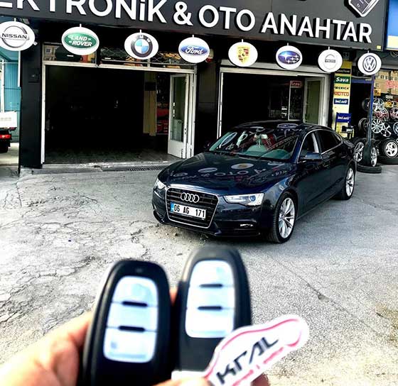 2014 Audi a5 Smart yedek anahtar yapımı